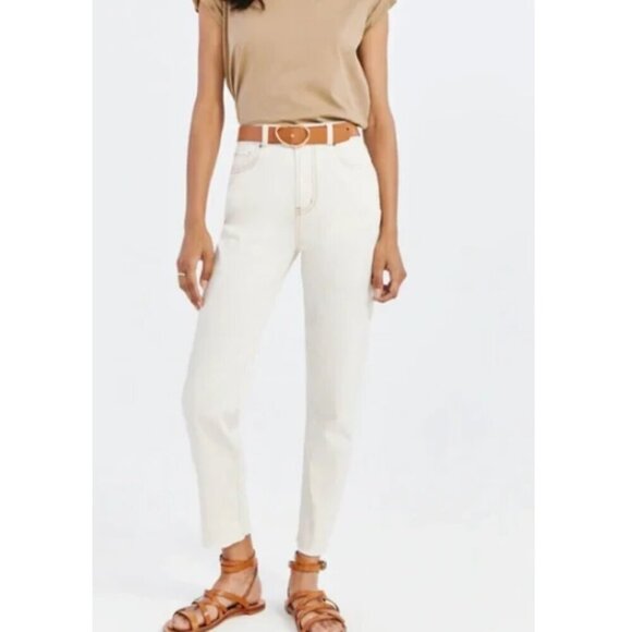 Something Navy Straight Leg Mom Jean - Picture 1 of 9
